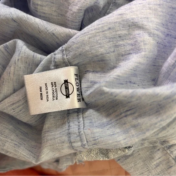 Denim & Flower Ricky Singh light blue button up size large - Picture 5 of 7